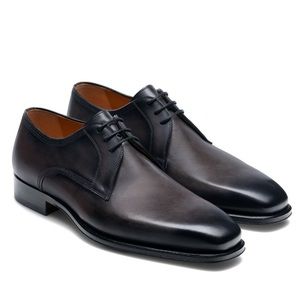 Magnanni Leon Plain Toe Derby Shoes - Size 9.5 US , Color Grafito , Brand New!